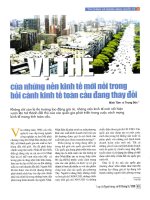 Vị thế của những nền kinh tế mới nổi trong bối cảnh kinh tế toàn cầu đang thay đổi 