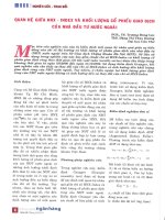 Quan hệ giữa HNX   INDEX và khối lượng cổ phiếu giao dịch của nhà đầu tư nước ngoài 