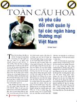 Toàn cầu hóa và yêu cầu đổi mới quản lý tại các ngân hàng thương mại việt nam 