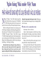 Ngân hàng nhà nước việt nam phát hành bổ sung một số loại tiền mới vào lưu thông 