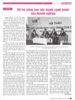 VIB   hỗ trợ nâng cao sức mạnh cạnh tranh của doanh nghiệp 