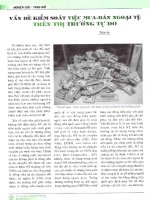 Vấn đề kiểm soát việc mua ban ngoại tệ trên thị trường tự do 