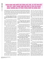 Ngân hàng nhà nước quy định chặt chẽ, cụ thể hơn việc xem xét chấp thuận tăng vốn điều lệ của các NHTMCP trong năm tài chính 2007 