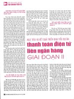 Mục tiêu và kết quả triển khai tiểu dự án thanh toán điện tử liên ngân hàng giai đoạn II 