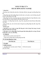 Giáo án địa lý 4 bài 20 đồng bằng nam bộ 