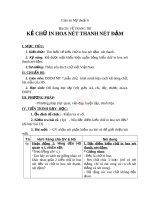 Giáo án mỹ thuật 6 bài kẻ chữ in hoa nét thanh nét đậm (2) 