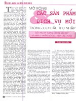 Mở rộng các sản phẩm và dịch vụ mới trong cơ cấu thu nhập của NHNo  PTNT VN 