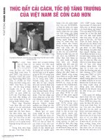 Thúc đẩy cải cách, tốc độ tăng trưởng của việt nam sẽ còn cao hơn 