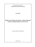Luận án tiến sĩ nghiên cứu hệ thống phát điện gió – diesel nhằm nâng cao mức thâm nhập điện gió với lưới cô lập