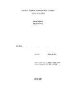 Nghiên cứu phát triển sản xuất và tiêu thụ nấm ăn ở huyện yên khánh – tỉnh ninh bình 