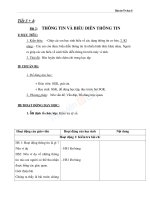 Giáo án tin học 6 bài thông tin và biểu diễn thông tin (4) 