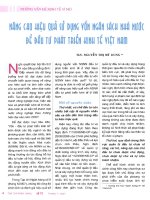 Nâng cao hiệu quả sử dụng vốn ngân sách nhà nước để đầu tư phát triển kinh tế việt nam 