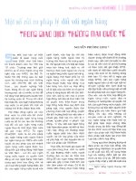 Một số rủi ro pháp lý đối với ngân hàng trong giao dịch thương mại quốc tế 