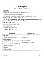 Giáo án địa lý 4 bài 16 thủ đô hà nội 