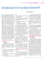 Kinh ngiệm quản trị rủi ro hoạt đông của tập đoản ING 