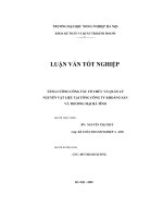 Tăng cường công tác tổ chức và quản lý nguyên vật liệu tại tổng công ty khoáng sản và thương mại hà tĩnh 