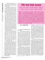 Văn hóa kinh doanh   yếu tố phát triển bền vững của các NHTMVN 