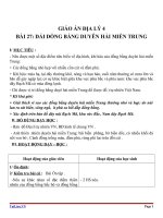 Giáo án địa lý 4 bài 27 dải đồng bằng duyên hải miền trung 