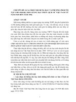 LỰA CHỌN nội DUNG dạy và PHƯƠNG PHÁP ôn tập CHO HSGQG KHI GIẢNG dạy PHẦN LỊCH sử VIỆT NAM từ năm 1945 đến năm 1954 