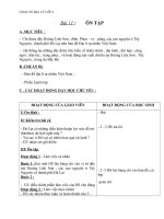 Giáo án địa lý 4 bài 11 ôn tập 2 