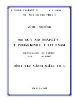Những vấn đề pháp lý về tập đoàn kinh tế tại việt nam