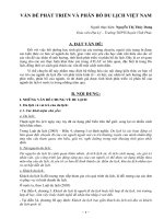 VẤN đề PHÁT TRIỂN và PHÂN bố DU LỊCH VIỆT NAM  