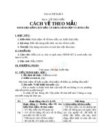 Giáo án mỹ thuật 6 bài cách vẽ theo mẫu 