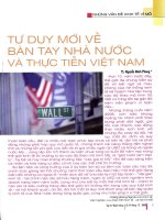 Tư duy mới về bàn tay nhà nước và thực tiễn việt nam 