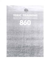 TOEIC Training Reading Comprehension 860