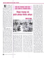 Rủi ro trong cho vay các đơn vị thành viên thực trạng và giải pháp khắc phục 