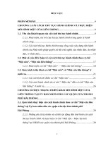 Quản lý chất lượng cải cách thủ tục hành chính theo mô hình Một cửa liên thông tại UBND các quận của thành phố Hải Phòng