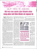 Quỹ tiền tệ ASEAN hỗ trợ các quốc gia thành viên ứng phó với khó khăn về ngoại tệ 