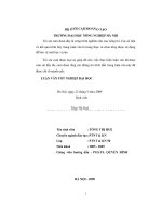 Nghiên cứu năng lực tiếp cận thị trường nông sản của phụ nữ xã thắng lợi huyện văn giang tỉnh hưng yên 