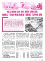 Xác định giá trị hiện tại của dòng tiền phi rủi ro trong tương lai 