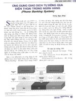 Ứng dụng giao dịch tự động qua điện thoại trong ngân hàng 