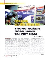 Viện chiến lược ngân hàng  định hướng xây dựng thương hiệu trong ngành ngân hàng tại việt nam 