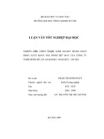 Nghiên cứu chiến lược kinh doanh trong hoạt động xuất khẩu sản phẩm dệt may của công ty tnhh đông đô, xã an khánh – hoài đức – hà nội 