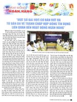 Một số bài học cơ bản rút ra từ bản án về tranh chấp hợp đồng tín dụng liên quan đến hoạt động ngân hàng 