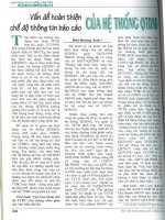Vấn đề hoàn thiện chế độ thông tin báo cáo của hệ thống QTDND 