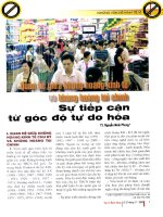 Quan hệ giữa khủng hoảng kinh tế và khủng hoảng tài chính   sự tiếp cận từ góc độ tự do hóa 