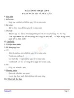 Giáo án mỹ thuật 6 bài ngày tết và mùa xuân (2) 