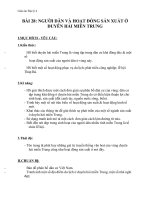 Giáo án địa lý 4 bài 28 người dân và hoạt động sản xuất ở đồng bằng duyên hải miền trung 