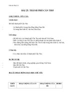 Giáo án địa lý 4 bài 25 thành phố cần thơ 2 