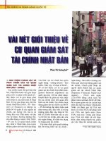 Vài nét giới thiệu về cơ quan giám sát tài chính nhật bản 