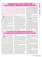 Quy định về việc nhà đầu tư nước ngoài mua cổ phần của ngân hàng thương mại việt nam 