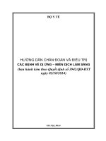Hướng dẫn chẩn đoán và điều trị bệnh Bệnh Dị Ứng