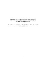 Hướng dẫn chẩn đoán và điều trị Lao