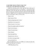 Báo cáo thực tập tổng hợp tại Phòng tài nguyên và môi trường Thị xã Hà Đông