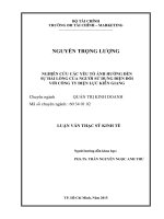 nghiên cứu các yếu tố ảnh hưởng đến sự hài lòng của người sử dụng điện đối với công ty điện lực kiên giang 