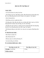 Giáo án địa lý 4 bài 34 ôn tập 1 